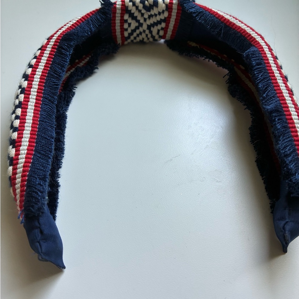 Stylish Headband - Navy, Red, and White, New